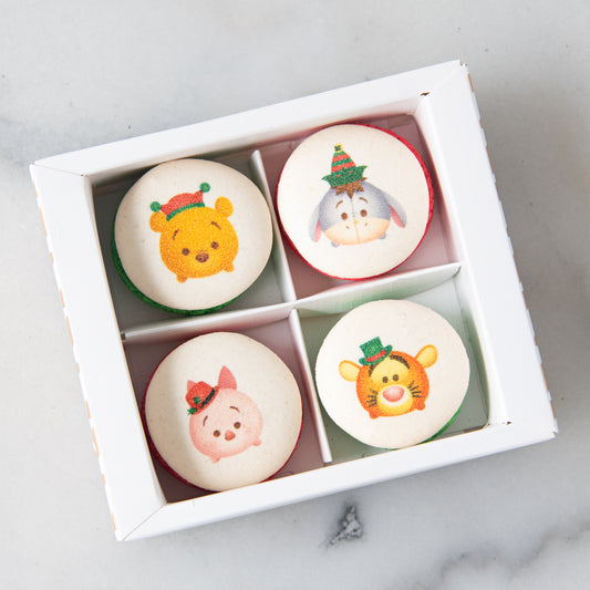 Ho ho ho! Merry Christmas | Disney Christmas 4in1 Winnie The Pooh and friends Printed Macaron | $13.80 Nett