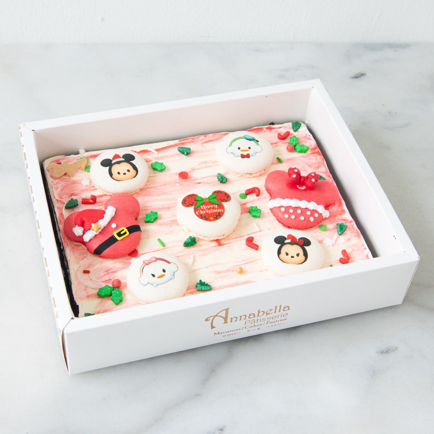 Ho ho ho! Merry Christmas | Disney Christmas 7pcs Macaron Brownie  | $48.80 Nett