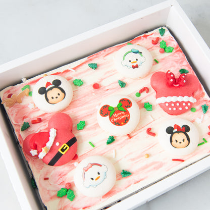 Ho ho ho! Merry Christmas | Disney Christmas 7pcs Macaron Brownie  | $48.80 Nett