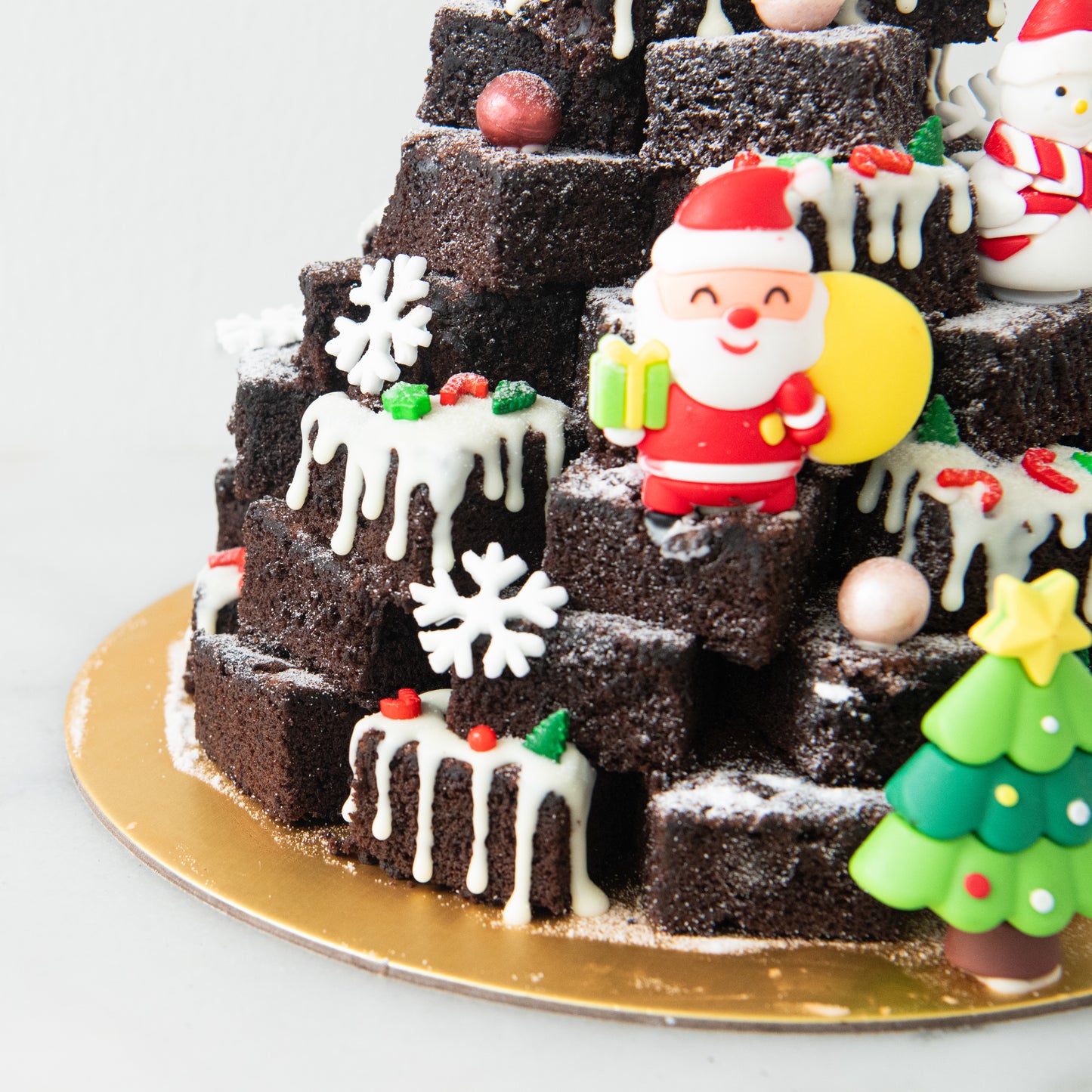 Ho Ho Ho! Merry Christmas | Snowy Brownie Tower | $128 Nett