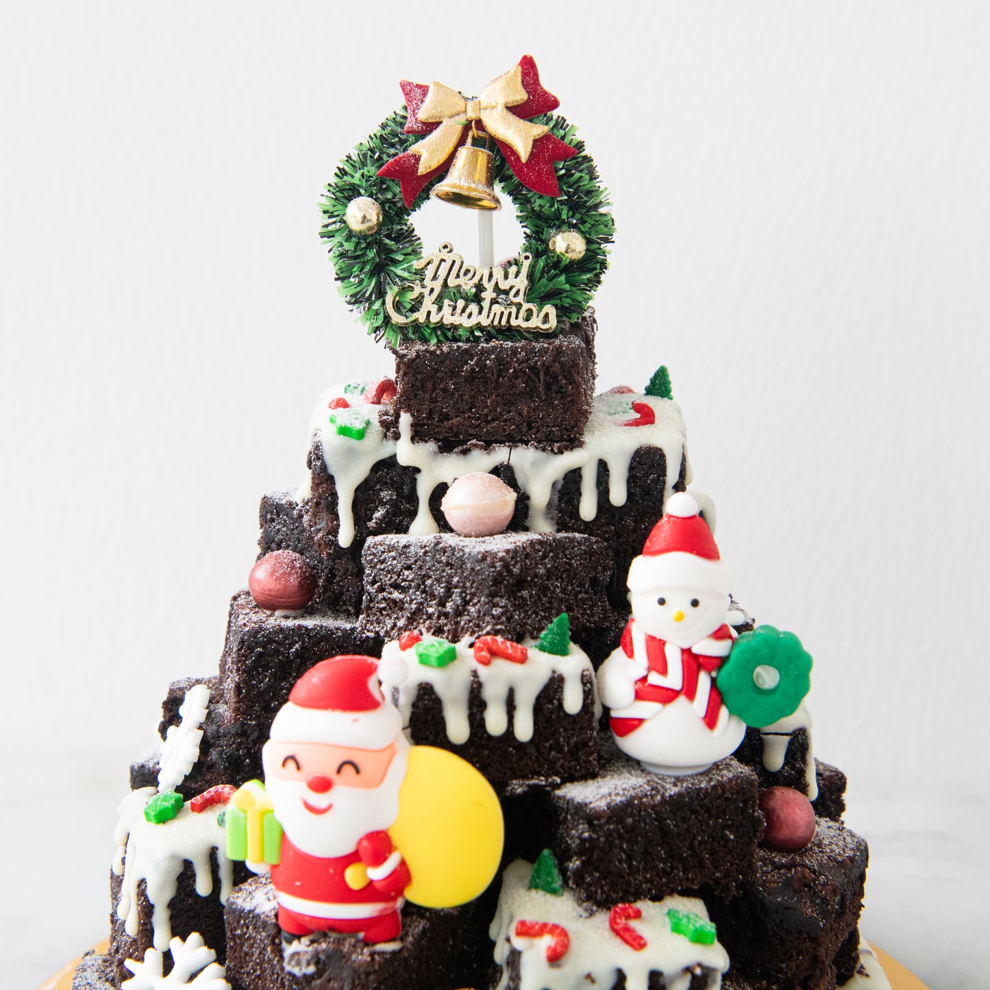 Ho Ho Ho! Merry Christmas | Snowy Brownie Tower | $128 Nett