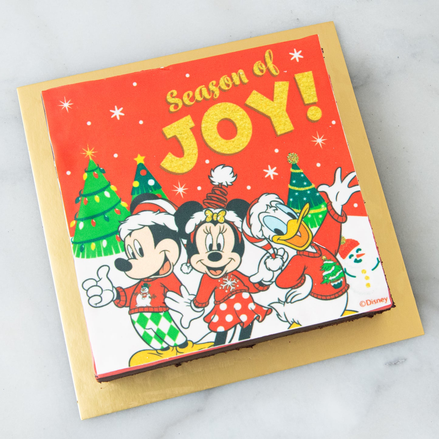 Ho ho ho! Merry Christmas | Disney Christmas Big Brownie 18x18 | $41.80 Nett