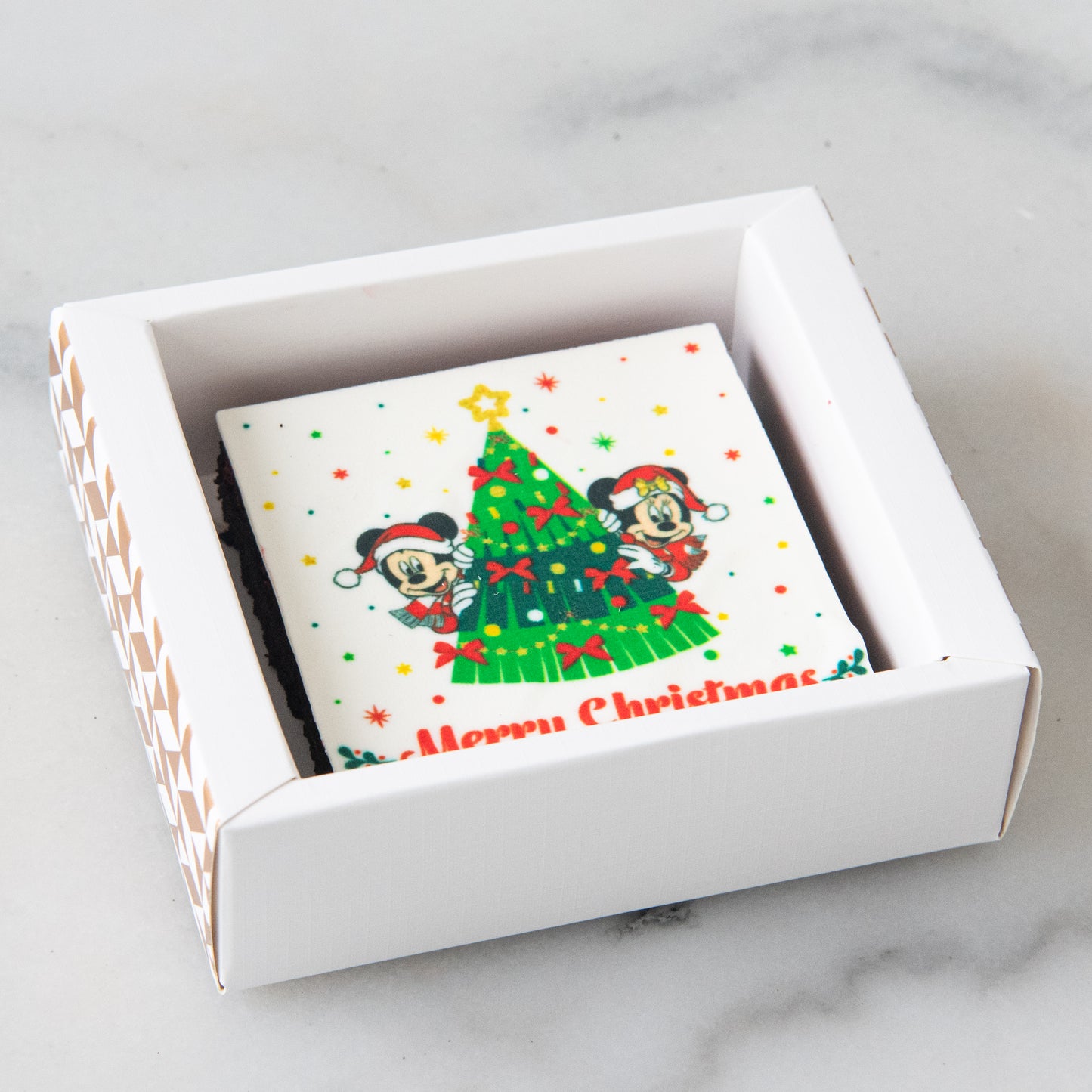 Ho ho ho! Merry Christmas | Disney Christmas Petite Brownie 8x8 | $9.80 Nett