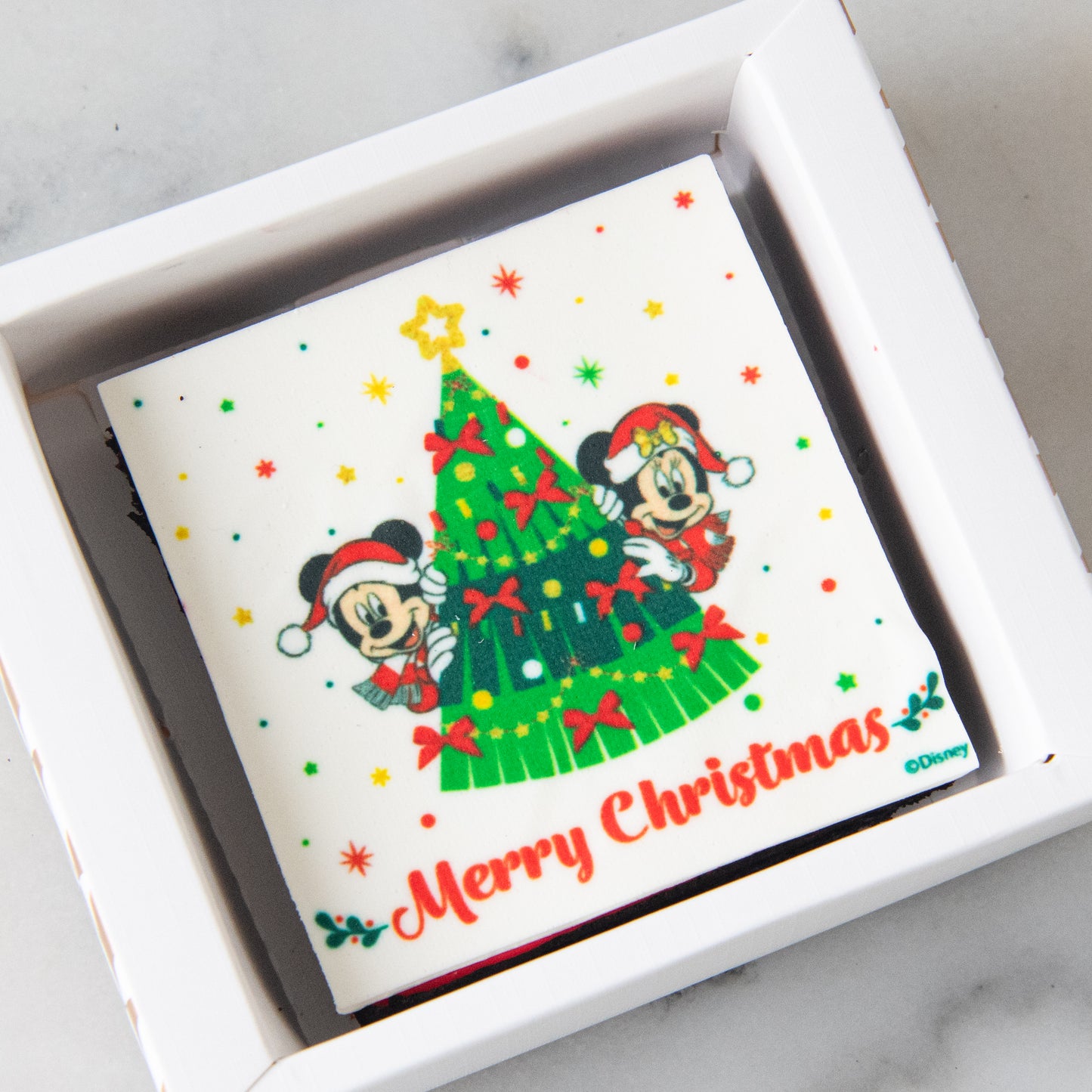 Ho ho ho! Merry Christmas | Disney Christmas Petite Brownie 8x8 | $9.80 Nett