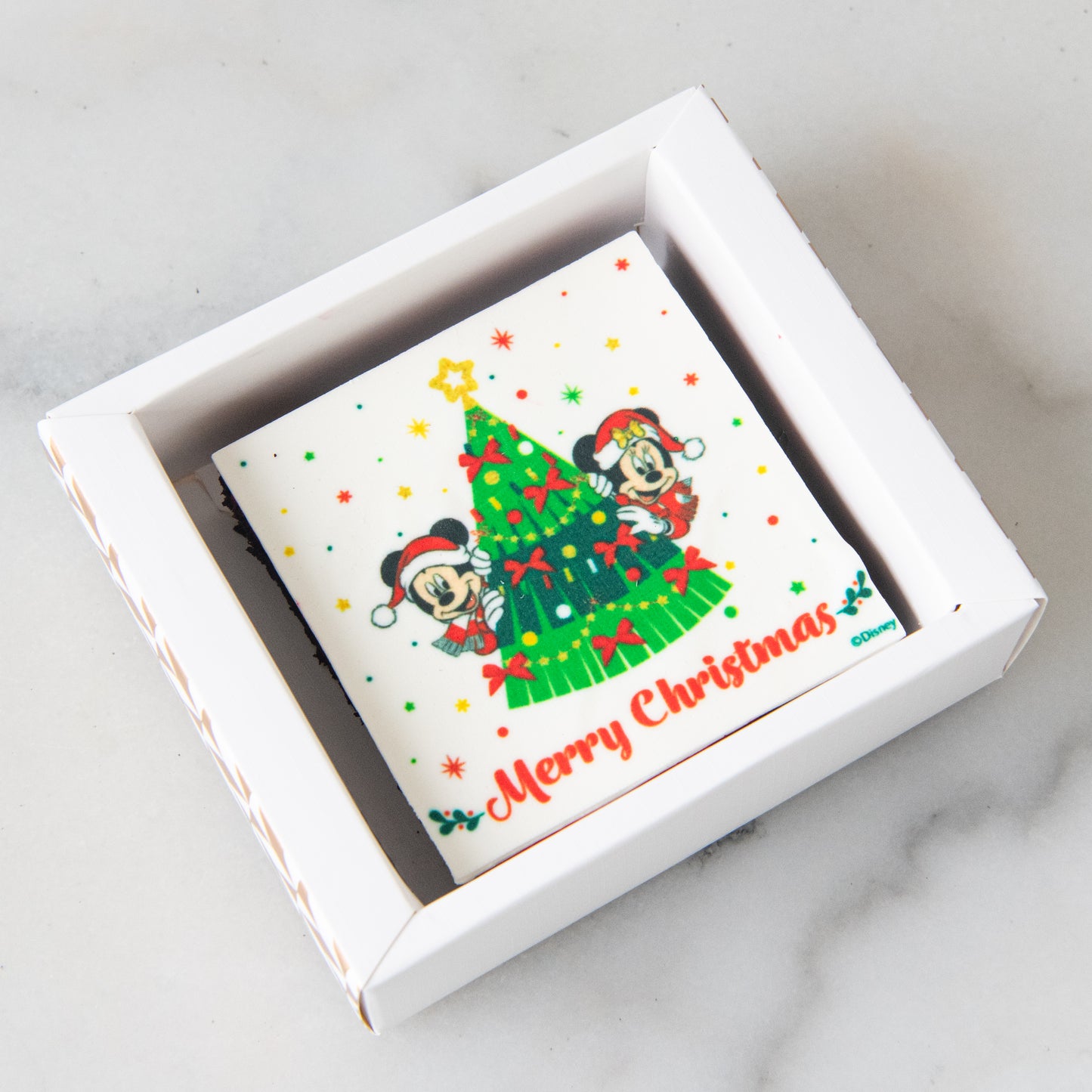 Ho ho ho! Merry Christmas | Disney Christmas Petite Brownie 8x8 | $9.80 Nett