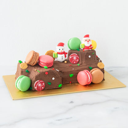 Ho ho ho! Merry Christmas | Santa's Woody Delight Log Cake 1kg | $68.80 Nett