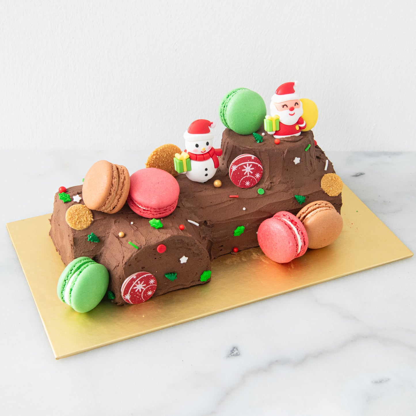 Ho ho ho! Merry Christmas | Santa's Woody Delight Log Cake 1kg | $68.80 Nett