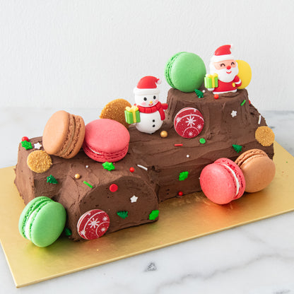 Ho ho ho! Merry Christmas | Santa's Woody Delight Log Cake 1kg | $68.80 Nett