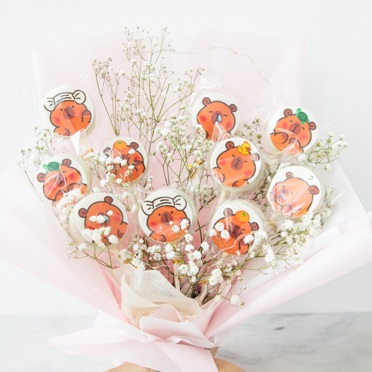 Capybara Cakepop Bouquet | $128 Nett