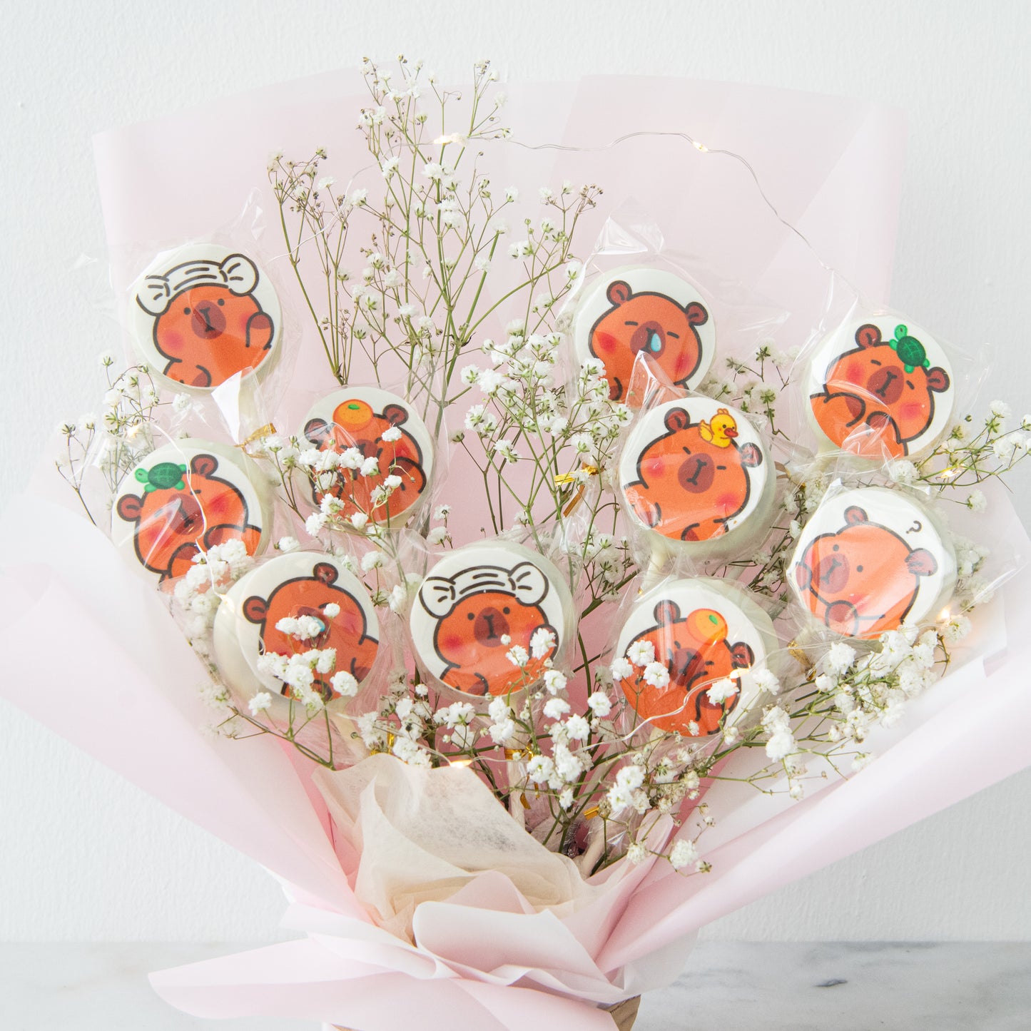 Capybara Cakepop Bouquet | $128 Nett