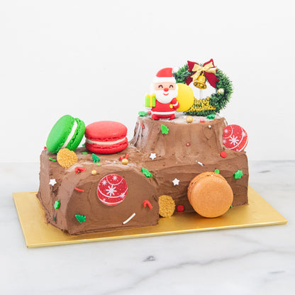 Ho ho ho! Merry Christmas | Santa's Woody Delight Petite Log Cake 0.5kg | $48.80 Nett