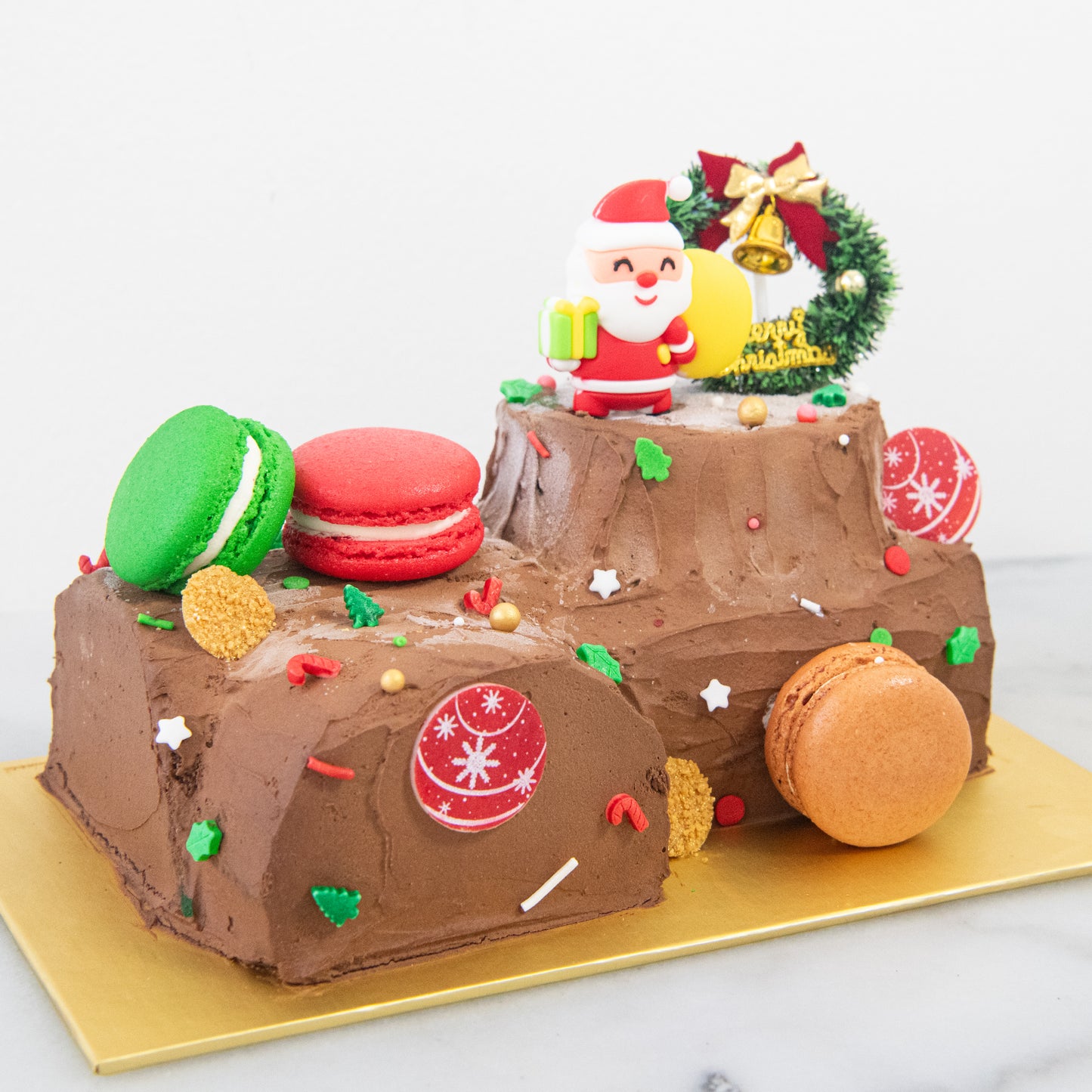 Ho ho ho! Merry Christmas | Santa's Woody Delight Petite Log Cake 0.5kg | $48.80 Nett