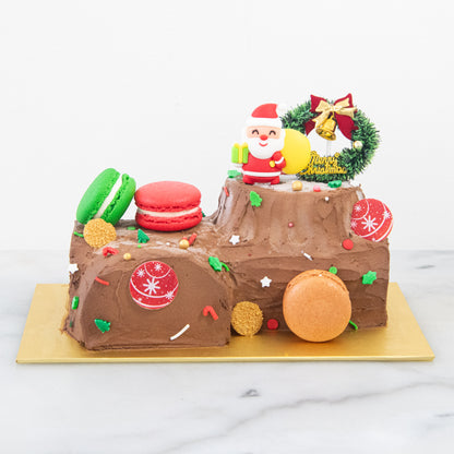 Ho ho ho! Merry Christmas | Santa's Woody Delight Petite Log Cake 0.5kg | $48.80 Nett