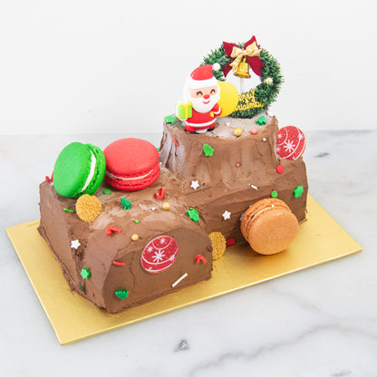 Ho ho ho! Merry Christmas | Santa's Woody Delight Petite Log Cake 0.5kg | $48.80 Nett