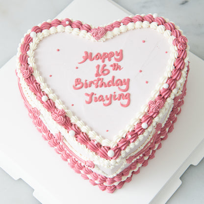 Customized Cake - Heart Shape