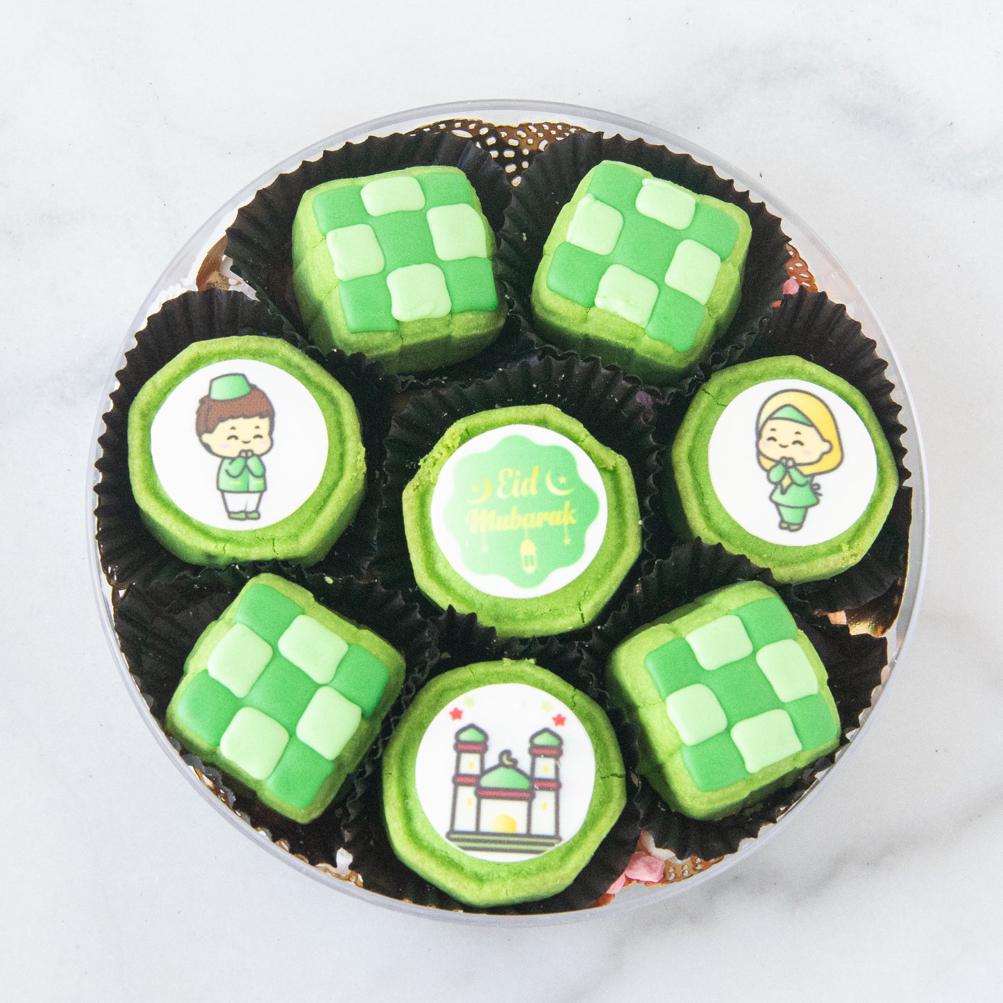 Happy Eid Mubarak! | Festive 8pcs Pandan Pineapple Tart | $38.80 Nett