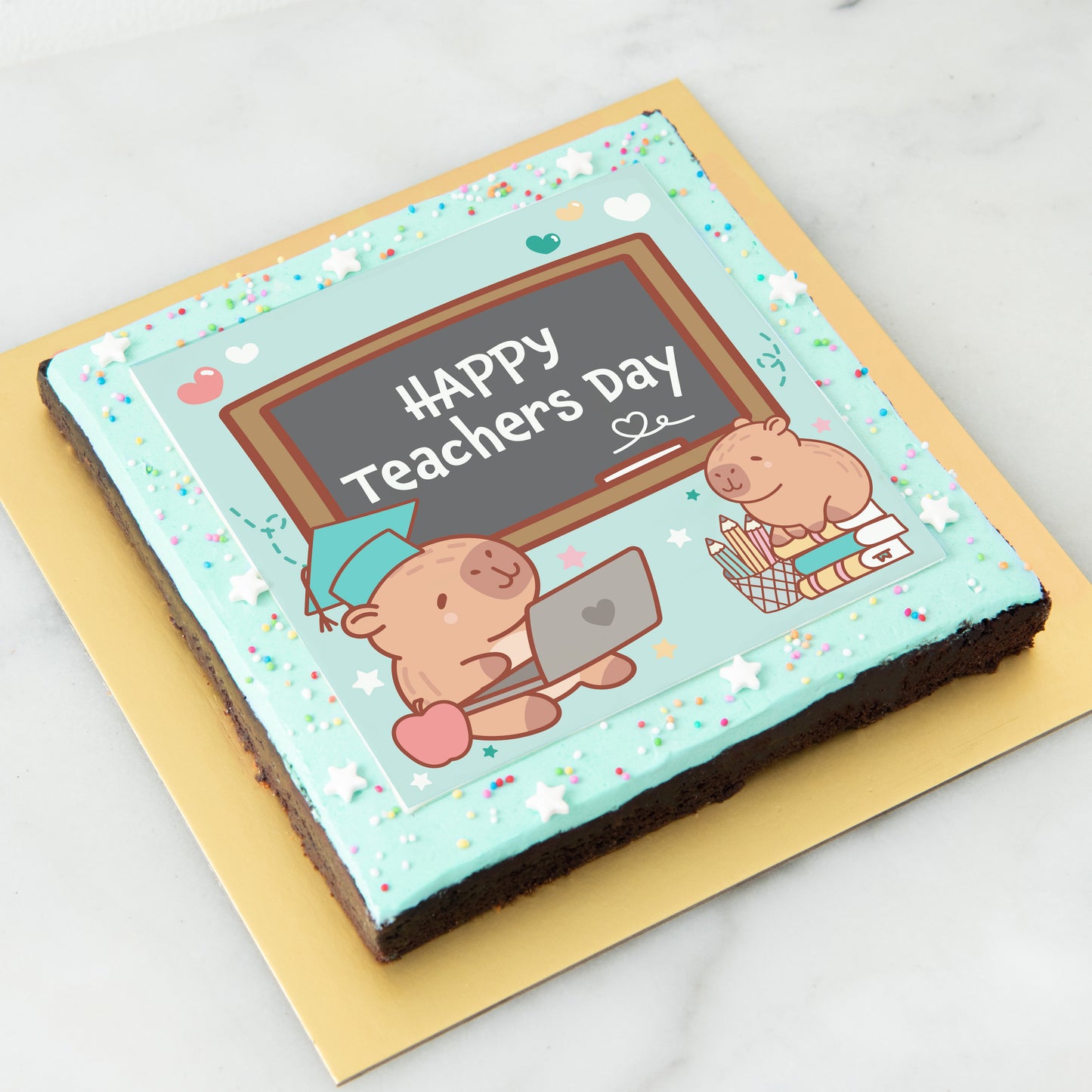 Happy Teacher's Day | Teacher Capy Big Brownie | $45.80 Nett