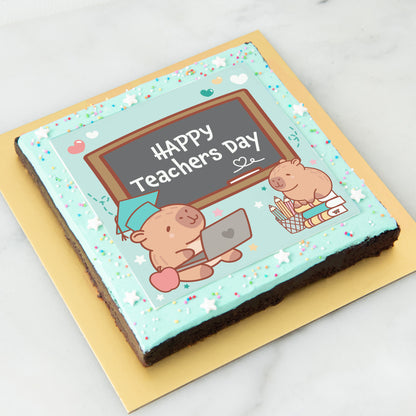 Happy Teacher's Day | Teacher Capy Big Brownie | $45.80 Nett