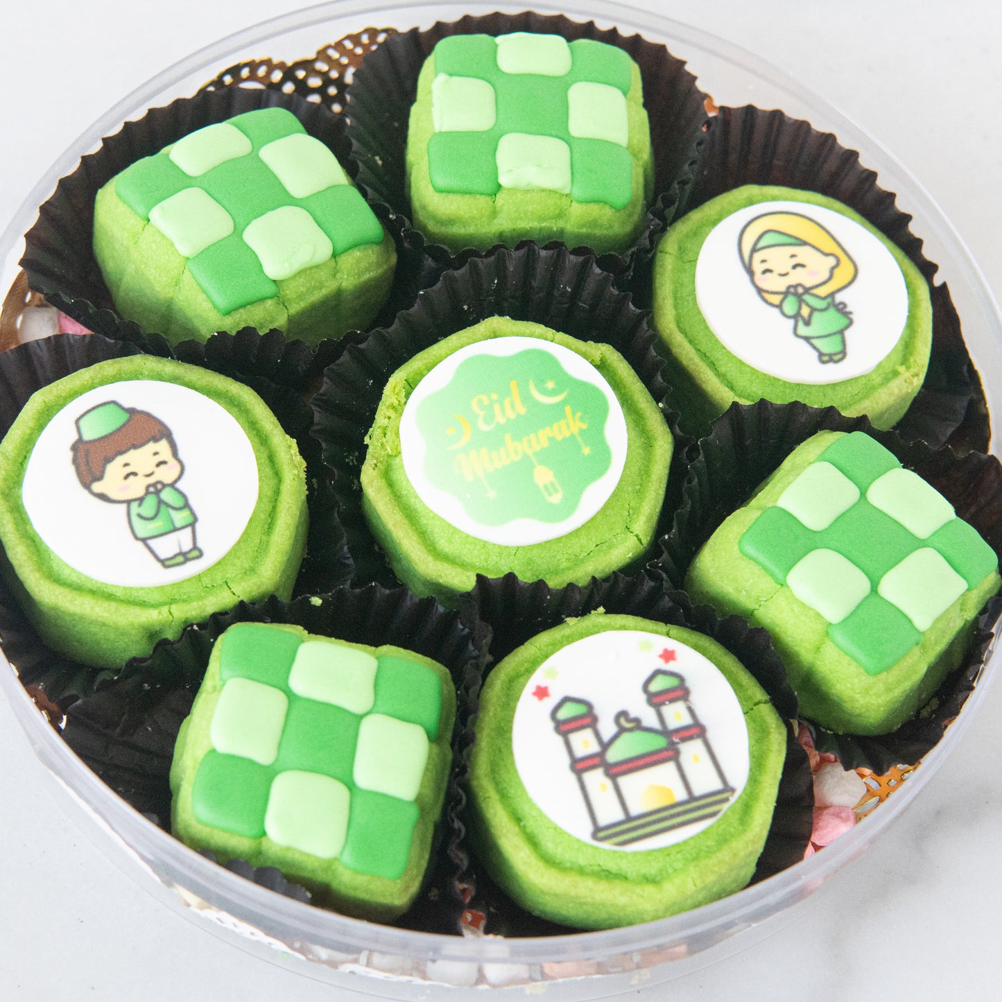 Happy Eid Mubarak! | Festive 8pcs Pandan Pineapple Tart | $38.80 Nett