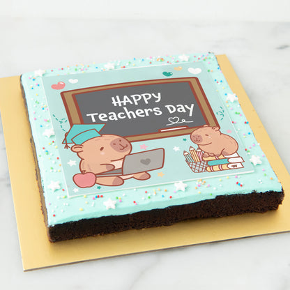 Happy Teacher's Day | Teacher Capy Big Brownie | $45.80 Nett