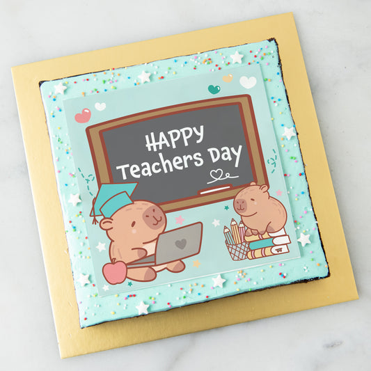 Happy Teacher's Day | Teacher Capy Big Brownie | $45.80 Nett