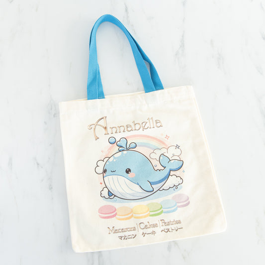 Tote Bag Size (32cmx36cm) - Joyful Whale [Delivery Date 29 Apr - 5 May]