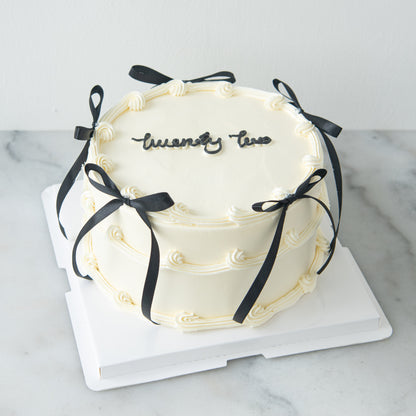 Customized Cake - Coquette Ribbon Cake