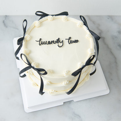 Customized Cake - Coquette Ribbon Cake