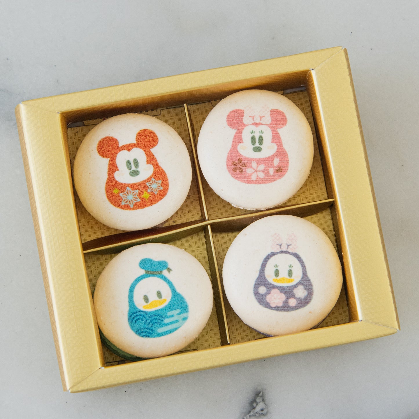 Happy New Year! | Disney New Year 4in1 Daruma Macaron Set | $13.90 Nett