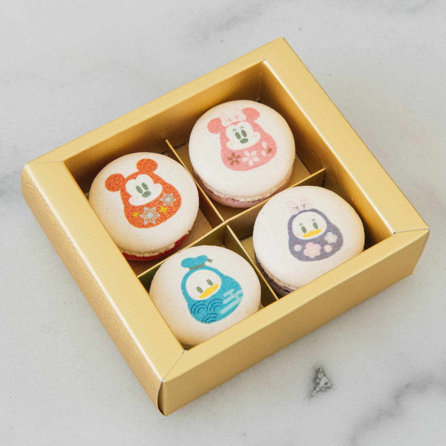 Happy New Year! | Disney New Year 4in1 Daruma Macaron Set | $13.90 Nett