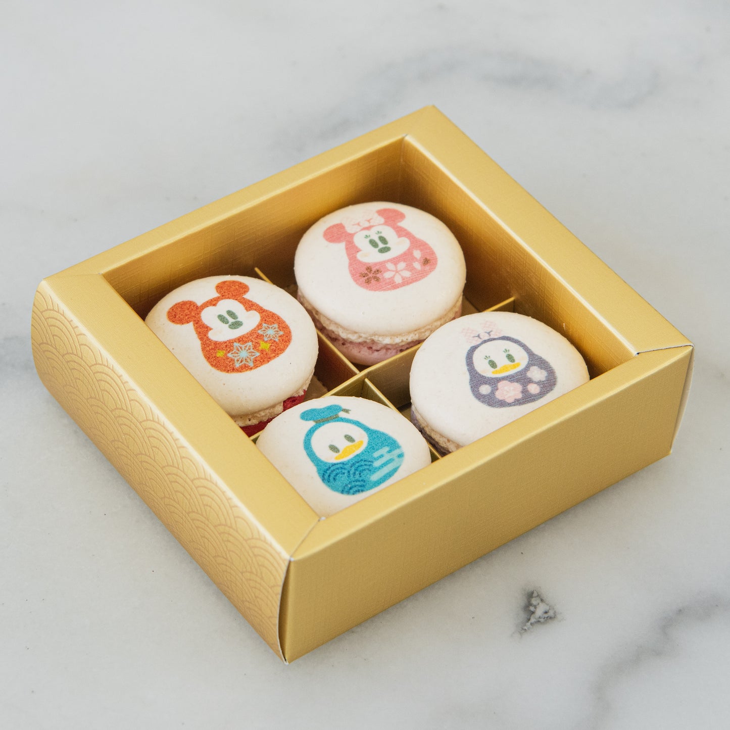 Happy New Year! | Disney New Year 4in1 Daruma Macaron Set | $13.90 Nett