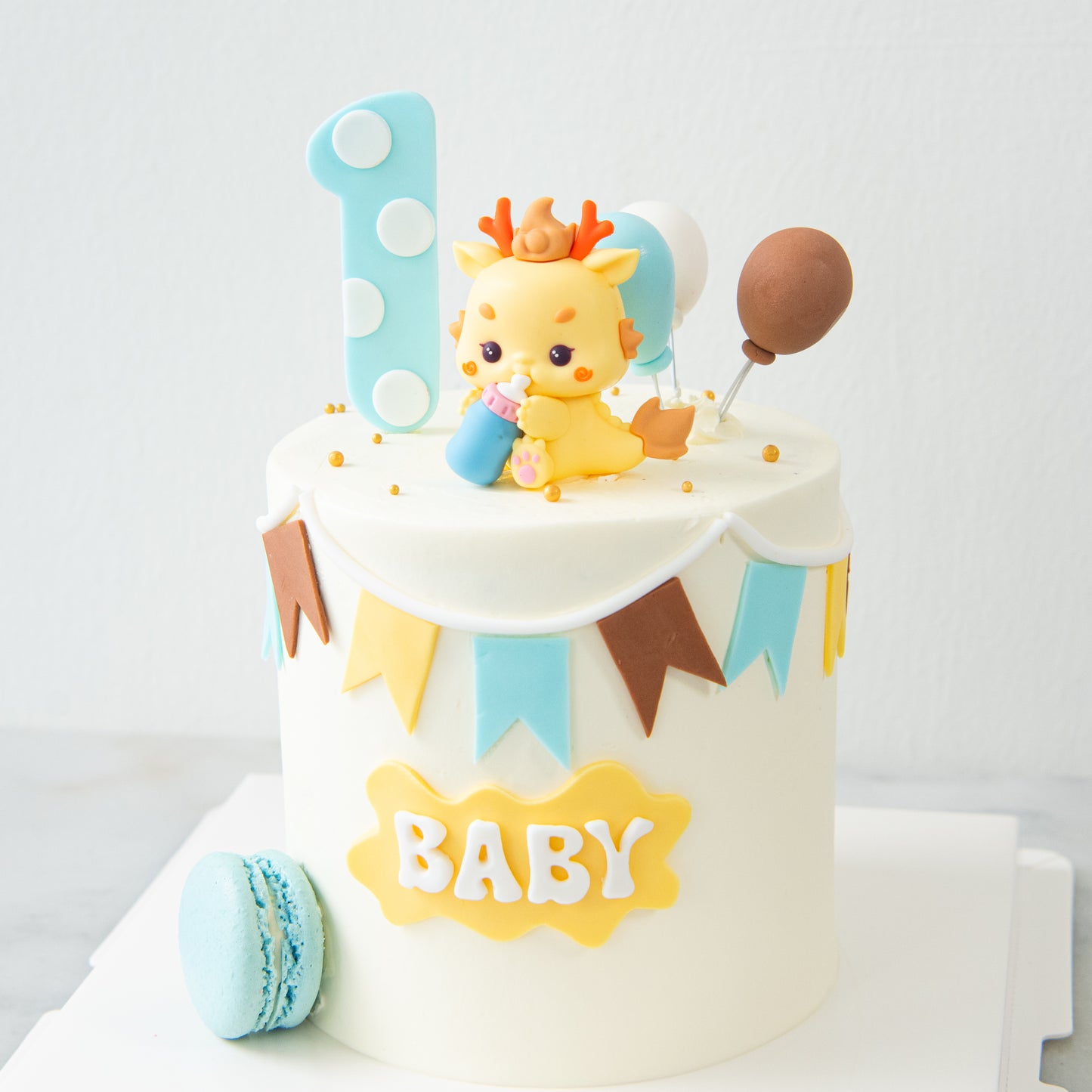 Customized Cake - Baby Blue Dragon