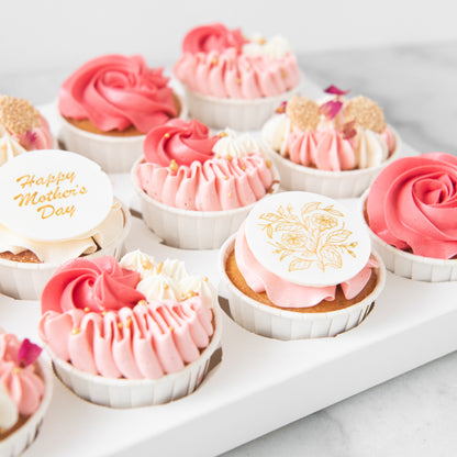 Happy Mom's Day | Mum's Sweet Celebration 12pcs Cupcake | $58.80 Nett