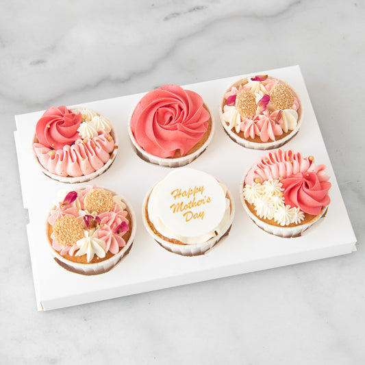 Happy Mom's Day | Mum's Sweet Celebration 6pcs Cupcake | $38.80 Nett