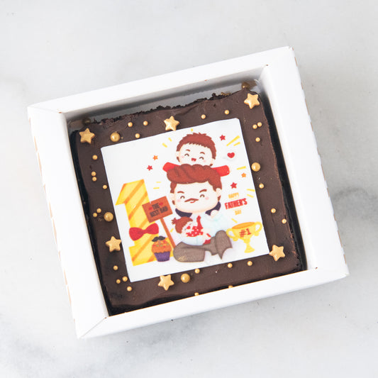 Happy Father's Day 2024! | Daddy's Delightful Petite Brownie (8x8) | $9.80 Nett only