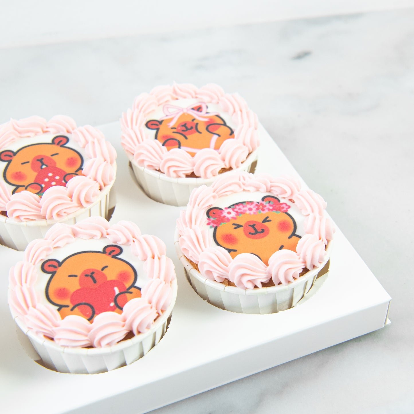 Happy Valentine's Day! | Capy-Love 6pcs Cupcakes In Gift Box | $33.80 Nett