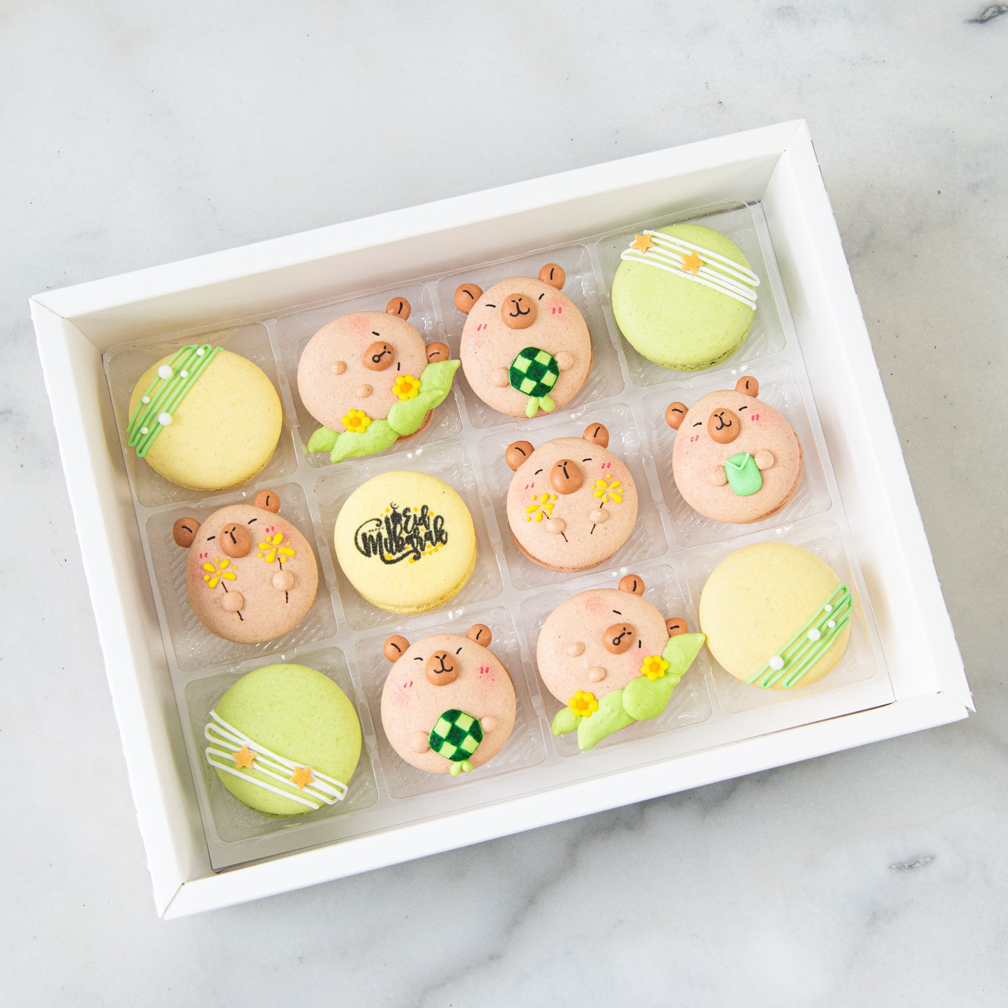 Happy Eid Mubarak! | Capybara Eid 12in1 Macaron Set In Gift Box | $61.80 Nett