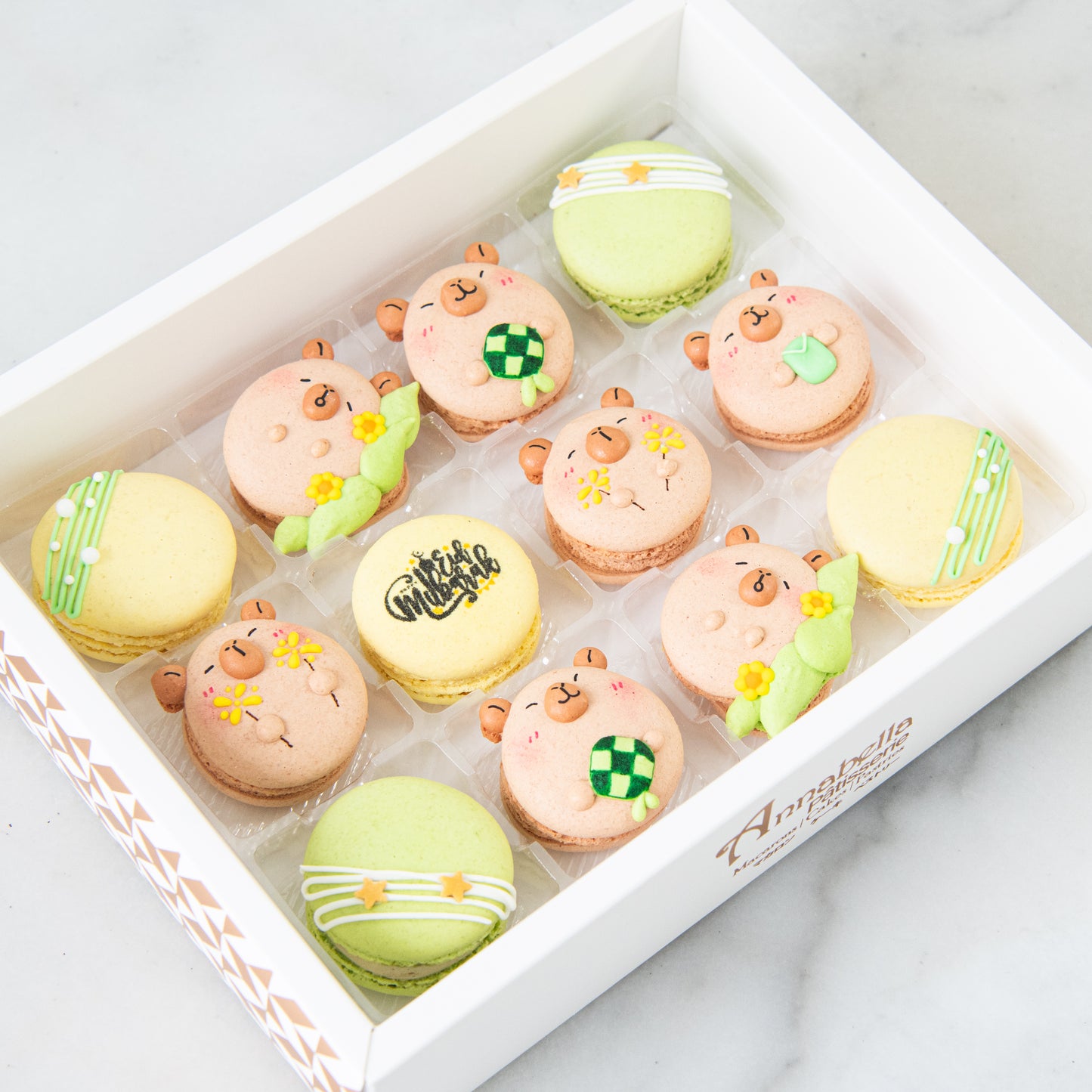 Happy Eid Mubarak! | Capybara Eid 12in1 Macaron Set In Gift Box | $61.80 Nett