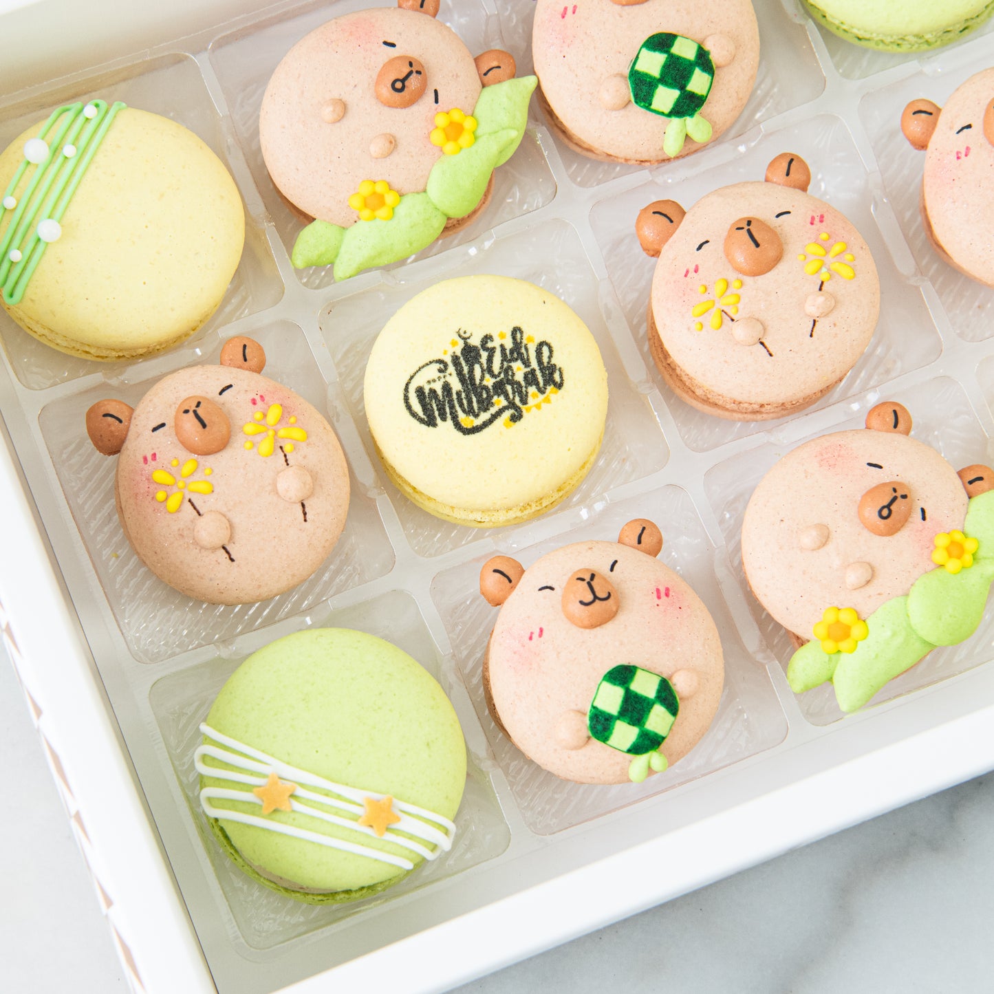 Happy Eid Mubarak! | Capybara Eid 12in1 Macaron Set In Gift Box | $61.80 Nett