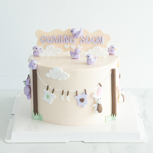 Customized Cake - Cute Little Birdy Cake