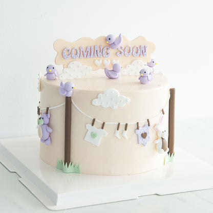 Customized Cake - Cute Little Birdy Cake