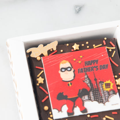 Happy Father's day! | Disney Incredible Dad Petite Brownie 8x8 | $9.80 Nett