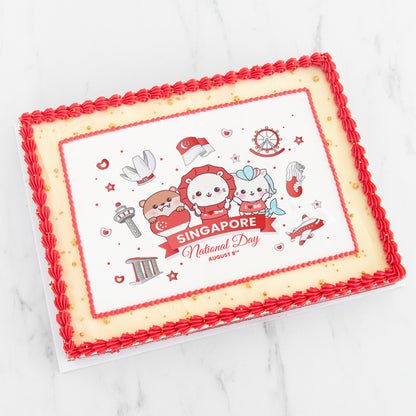 Happy National Day | SingaSquad Red Velvet Cake 2.5kg | $228 Nett