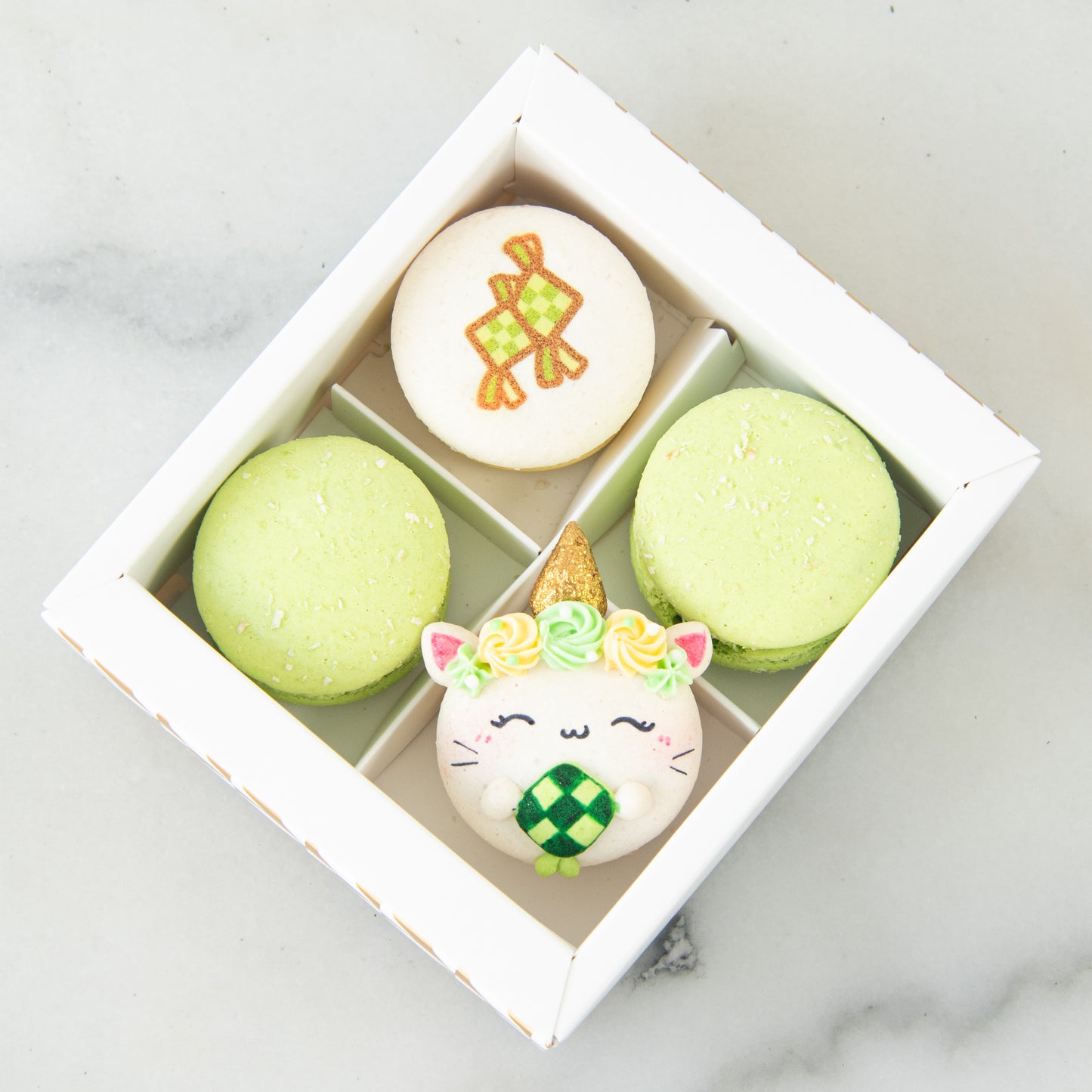 Happy Eid Mubarak! | Raya Caticorn 4in1 Macaron In Gift Box | $13.90 Nett Only