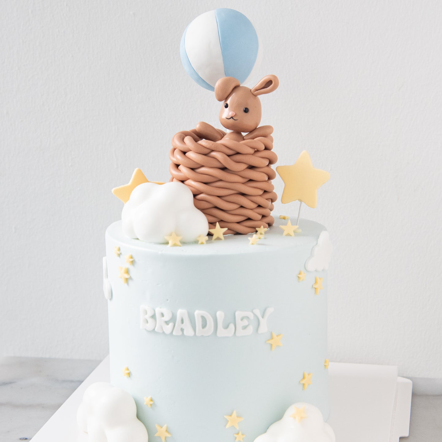 Customized Cake - Brown Bunny in a Basket