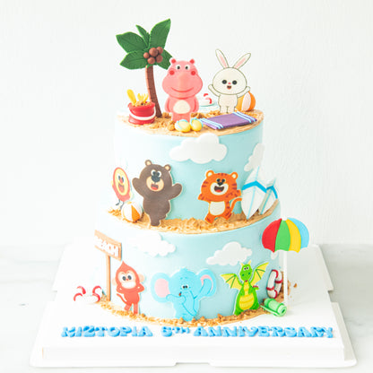 Customized Cake - Fun Animals