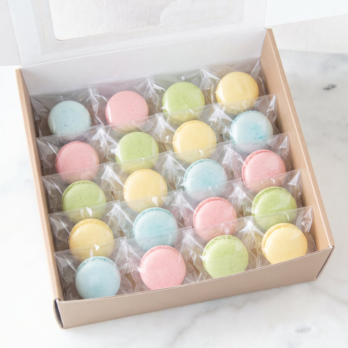 Macarons 1pc x 20 Packs (Individually Packed Assorted Flavours) | Halal Certified | Limited Qty 1st 100 Order | $39.80