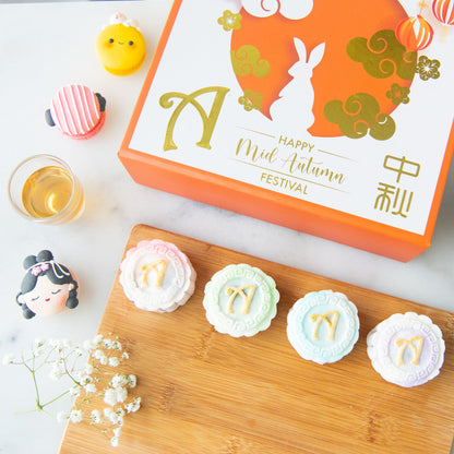 *Bundle Special* | 2 x Snowskin Truffle Mooncakes 8 pcs set  + 1 x 4pcs Mid-Autumn Macarons Gift Box  | $208 (u.p.)