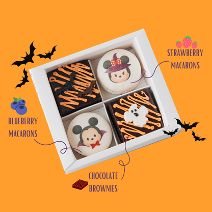 Happy Halloween | Disney Not So Spooky 4 pcs Macaron Brownie | $9.80 Nett