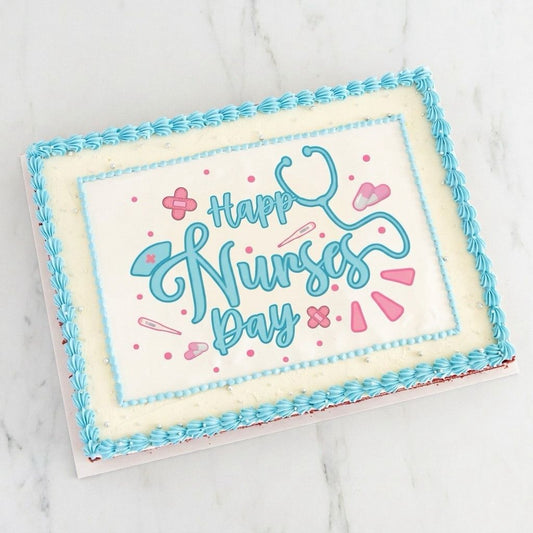 Happy Nurse Day |  2.5kg Red Velvet Cake with Customised Icing Printing | $228 Nett